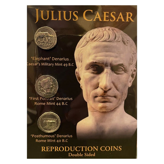 Coin Replica Set - Roman Denarius of Julius Caesar Set of 3