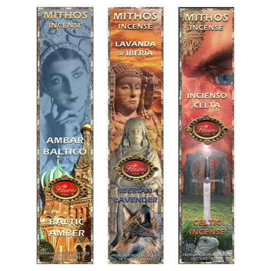 European Incense Sticks Set Amber Lavender Mandrake Rue 3 Scents | 144 sticks - Museumize.com