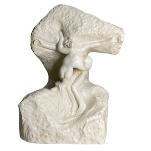 Rodin Man and Woman Study Emerging From Rock Museum Collectible Statue 6.75H