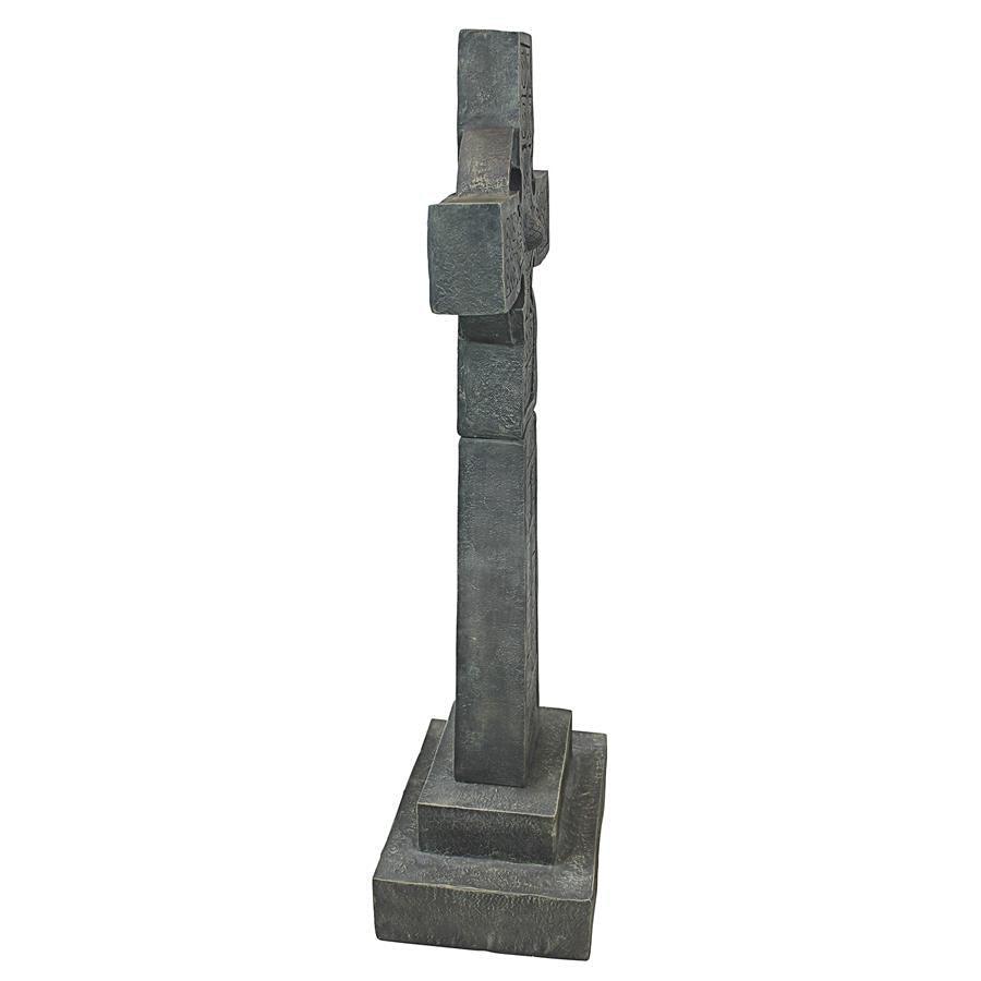 Chisholm Highland Celtic Cross Medieval Marker Statue 56H - Museumize.com