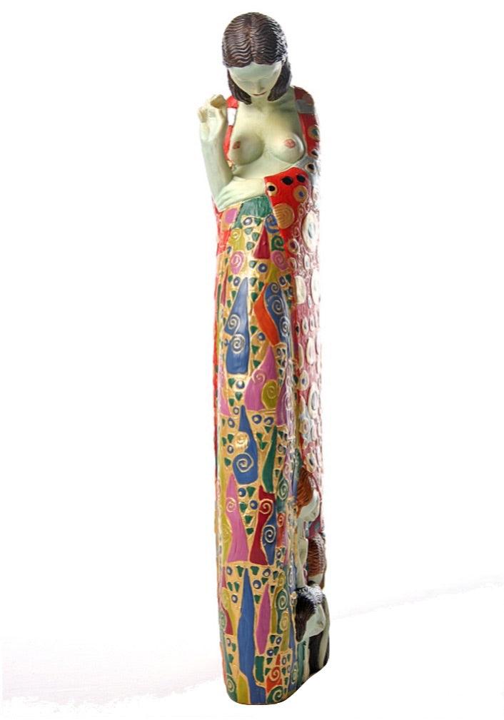 Hope II Woman With Patterned Art Nouveau Dress Statue by Gustav Klimt 9.25H - Museumize.com