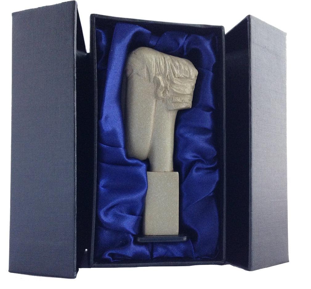 Pocket Art Modigliani Female Head Tete Miniature Statue 4.25H - Museumize.com