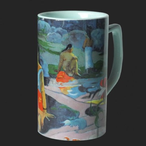 Mug Gauguin Eau Delicieuse Tahitian Women Blue Ceramic 8oz