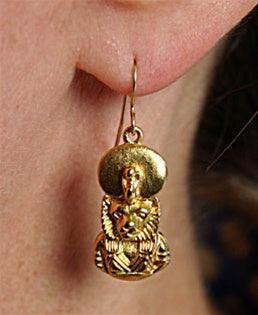 Egyptian Sekhmet (Sakhmet) Medicine and Healing Dangle Earrings - Museumize.com