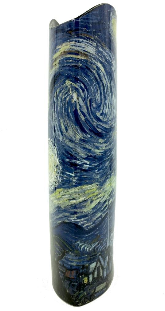 Van Gogh Starry Night Blue Museum Art Ceramic Flower Vase 10.25H - Museumize.com