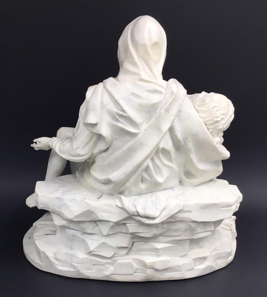 Mother and Son Sculpture, Lamentation Design, Vatican Style, 8.75-Inch Decorative Figure by Michelangelo - Museumize.com