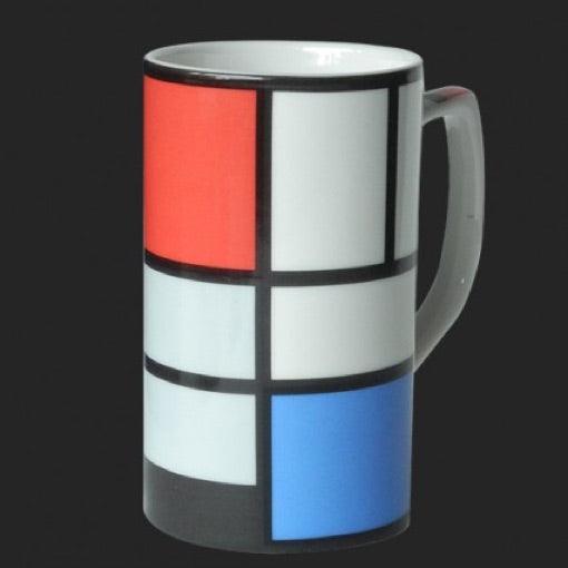 Mug Mondrian Abstract Composition 1921 Ceramic 8oz - Museumize.com