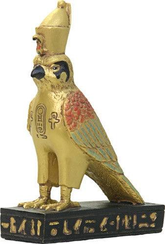 Mini Statue - Horus Falcon Bird with Hieroglyphs Egyptian 3.5H - Museumize.com