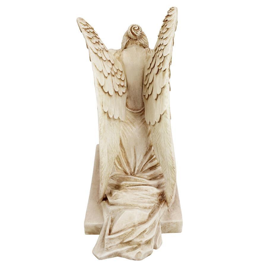 Angel of Grief Weeping Angel Remembrance Monument Garden Statue 24H - Museumize.com