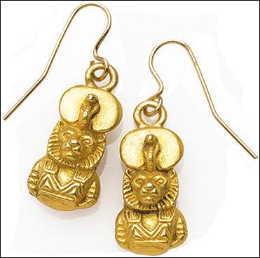 Egyptian Sekhmet (Sakhmet) Medicine and Healing Dangle Earrings - Museumize.com