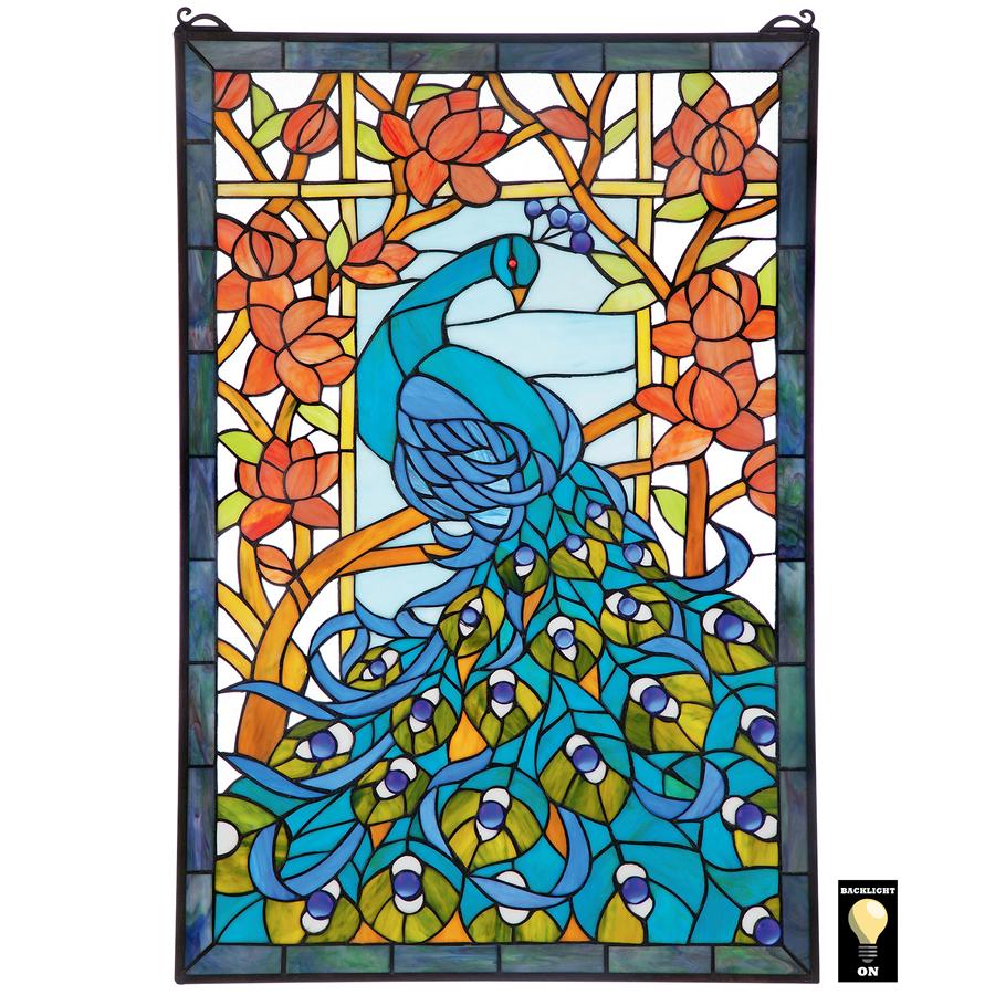 Asian Koi Stained Glass Window - TF27033 - Design Toscano