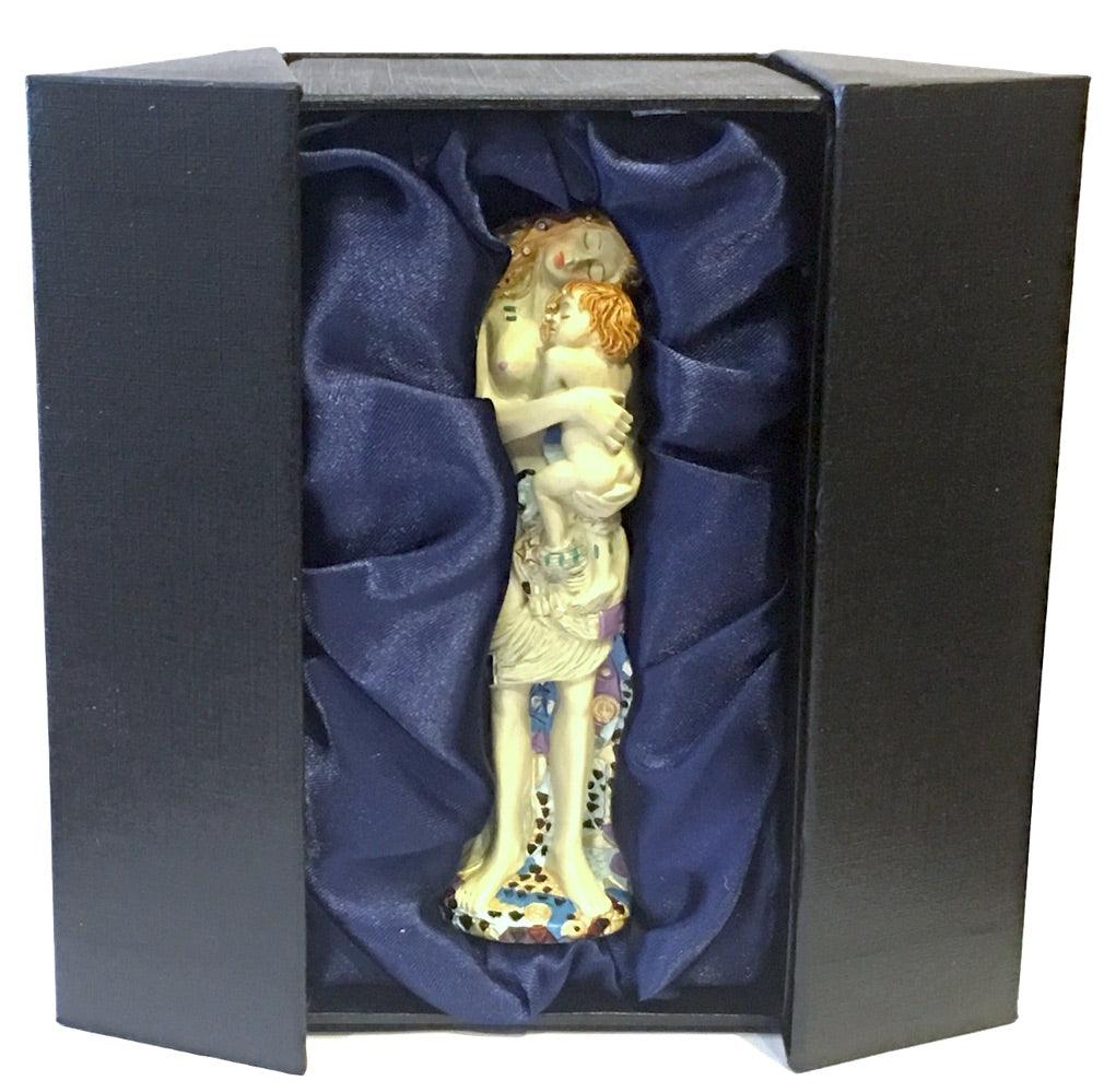 Mother and Child Miniature Statue Three Ages Of Woman by Klimt 4.25H - Museumize.com