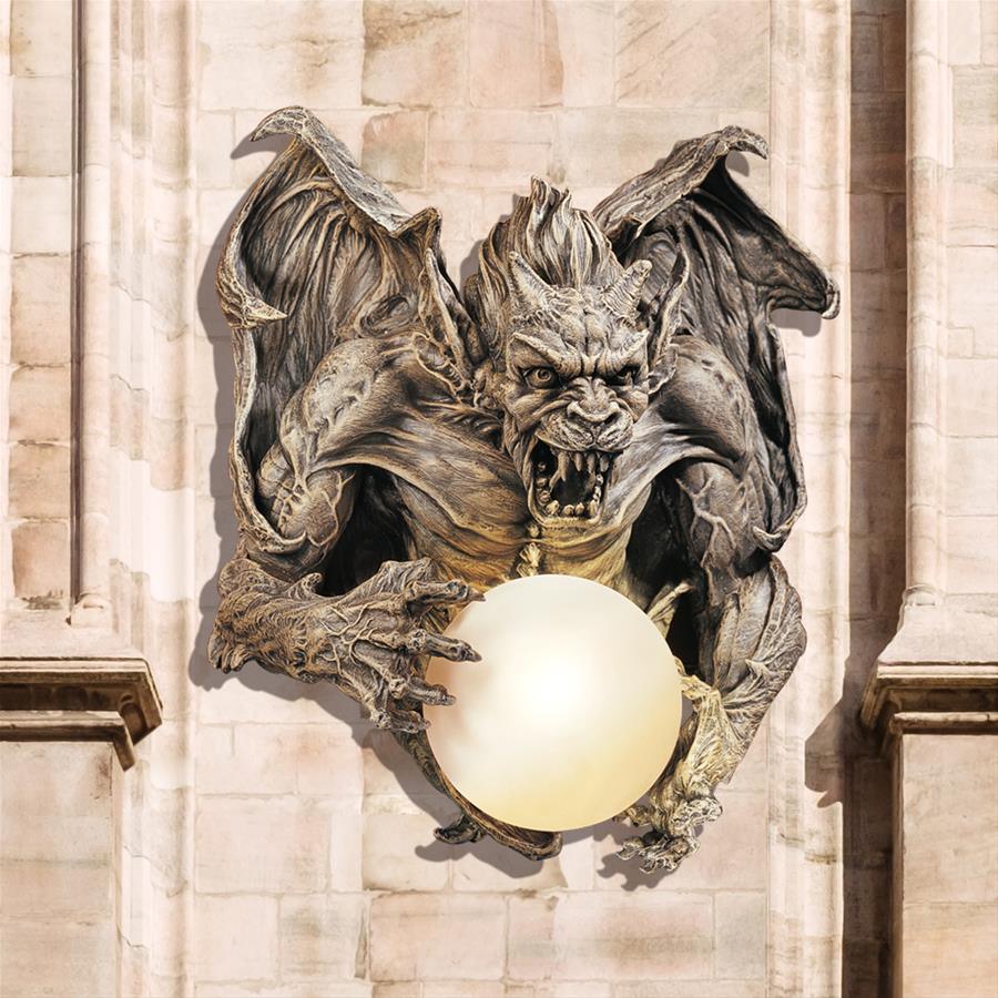 Merciless The Gargoyle Sconce 17H x 16W - Museumize.com