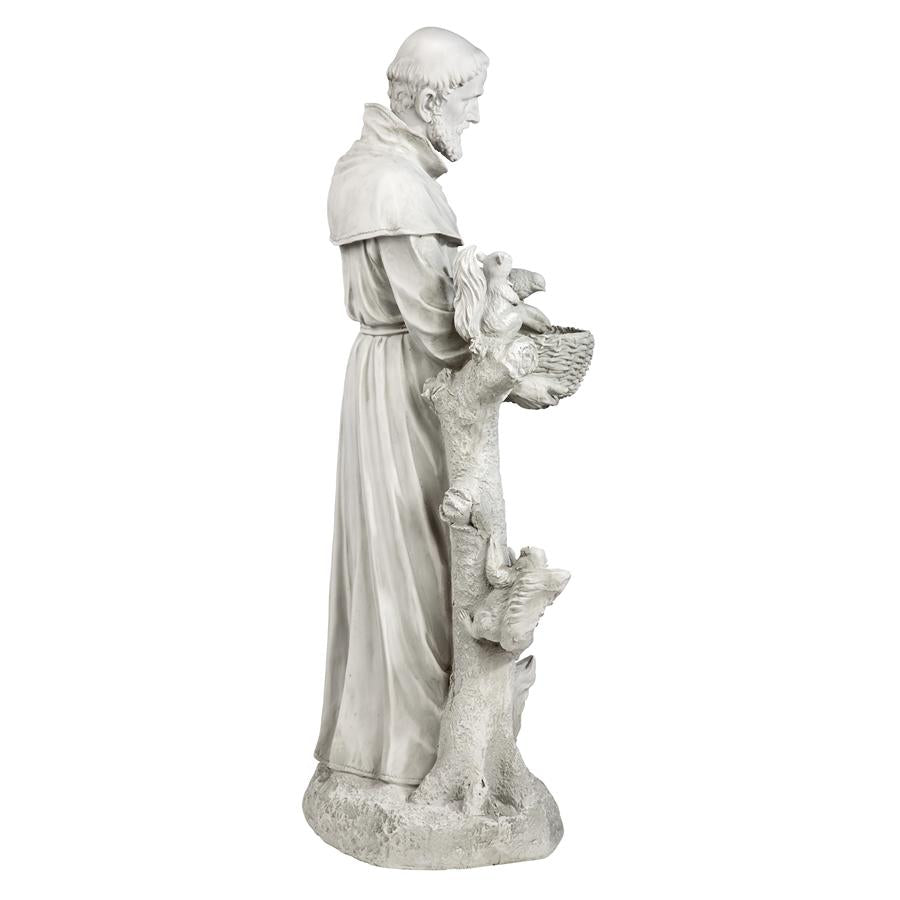 St Francis Large Garden Statue Nature Nurturer with Animals 37H