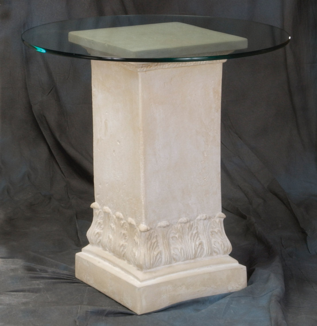 Acanthus Square Designer Pedestal Dining Table Base 29H