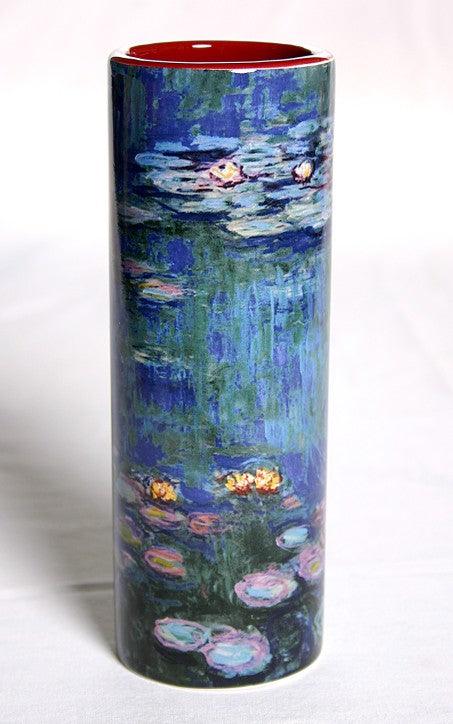 Monet Waterlilies Ceramic Flower Small Vase 7H - Museumize.com