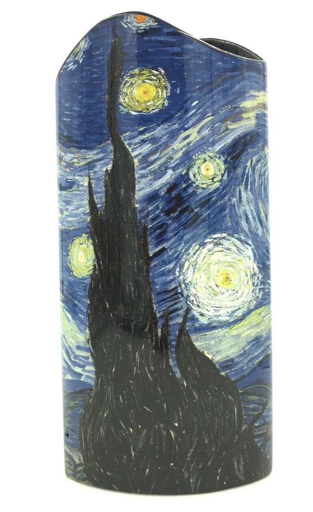 Van Gogh Starry Night Blue Museum Art Ceramic Flower Vase 10.25H - Museumize.com