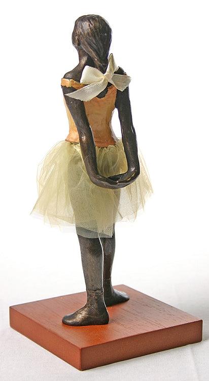 Little Dancer of Fourteen Years with Fabric Skirt Statue by Degas, 8.5H - Museumize.com