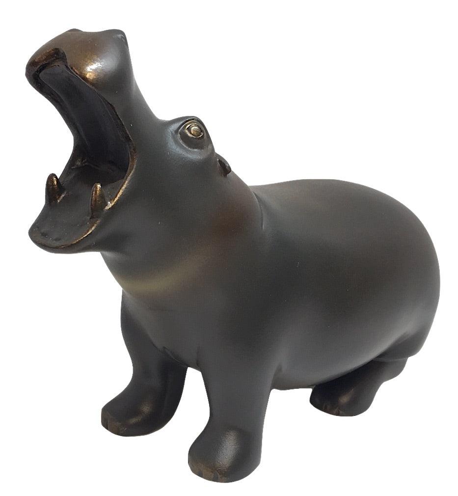 Hippopotamus Smooth Sided Statue by Francois Pompon 6.5L - Museumize.com