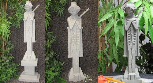 Frank Lloyd Wright Sprite Garden Statue with Baton, Large with Base 42H - Museumize.com