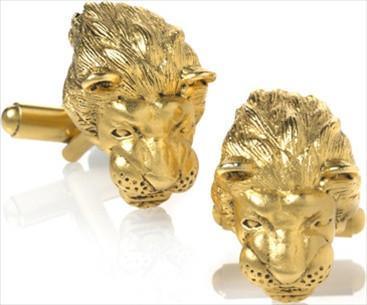 Royal Lion Head Cufflinks - Museumize.com