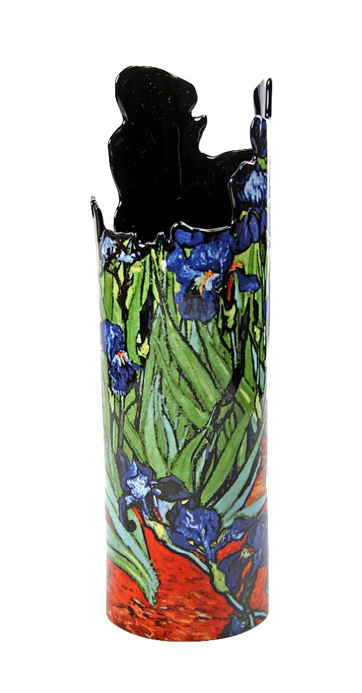 Irises Flower Ceramic Vase by Van Gogh 10H