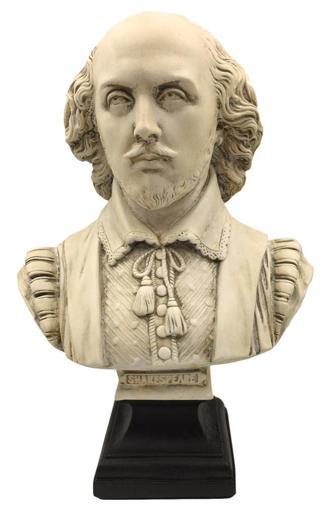 William Shakespeare The Bard Poet Portrait Bust 12.3H - Museumize.com