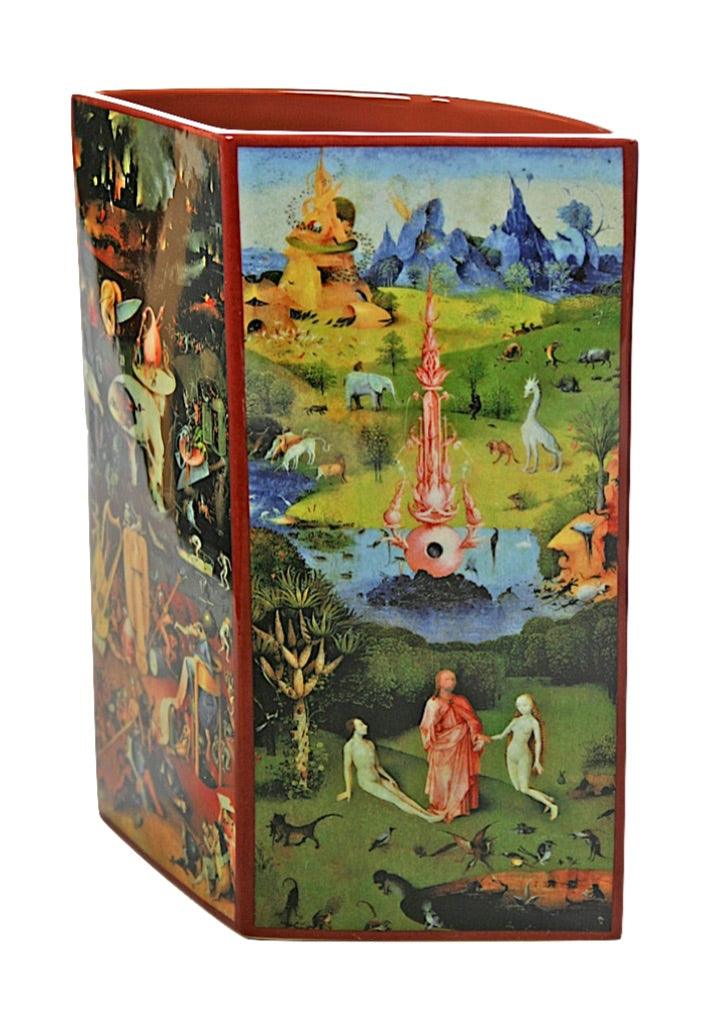 Garden of Earthly Delights Ceramic Museum Flower Vase by Hieronymus Bosch 8H - Museumize.com