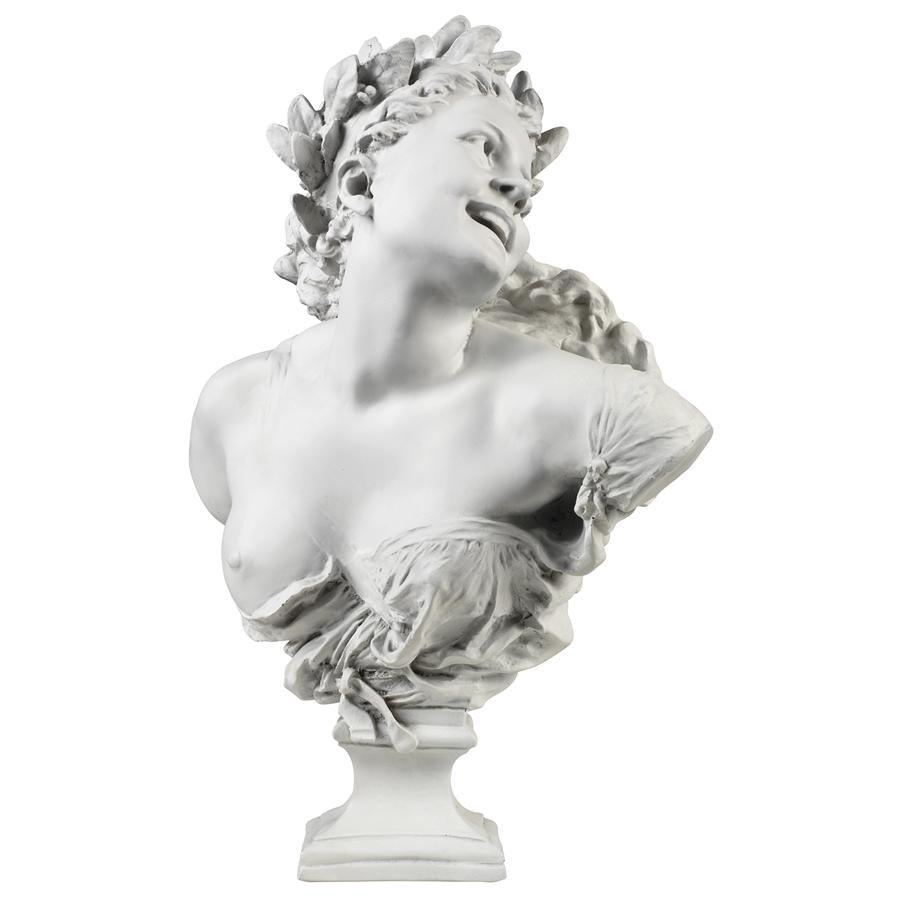 Mademoiselle de la Danse Sculpture Female Sprite Bust 24H - Museumize.com