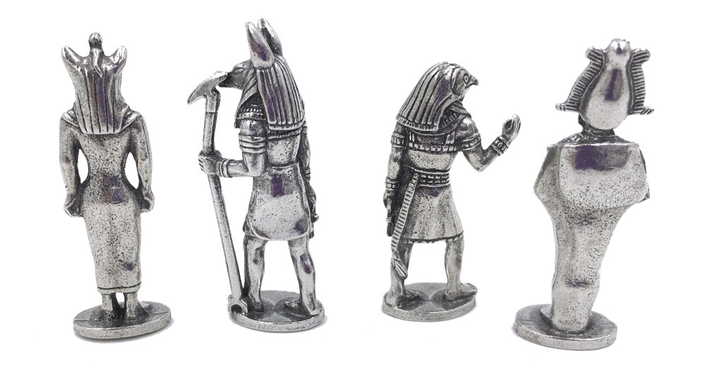 Egyptian Gods Goddesses Miniatures Role Playing Pack of 4 Figurines 1.5H