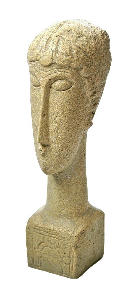 Modigliani Abstract Female Head Tetes with Decorative Base Parastone 8H - Museumize.com