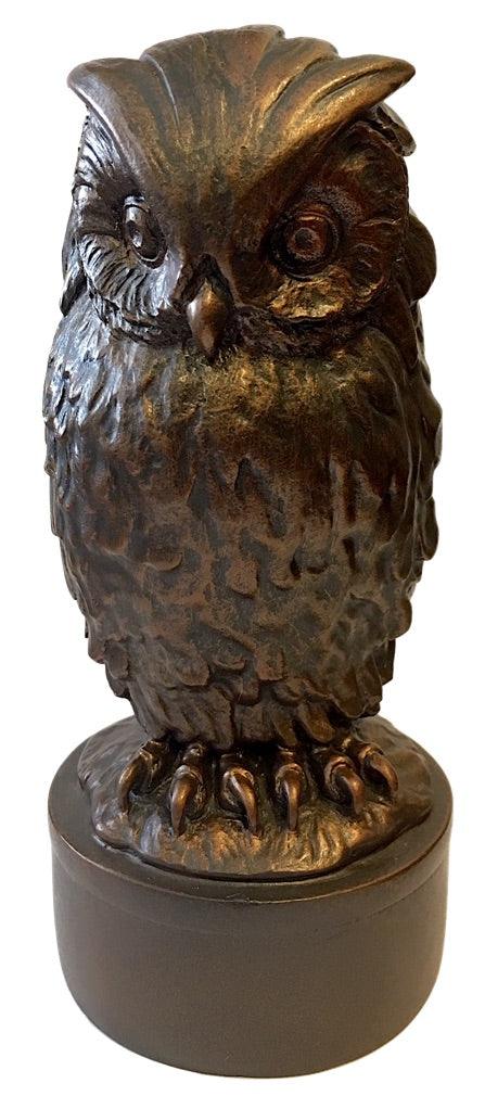 Giambologna Owl Statue Medici Gardens Impressionistic Lifelike 6.75H - Museumize.com