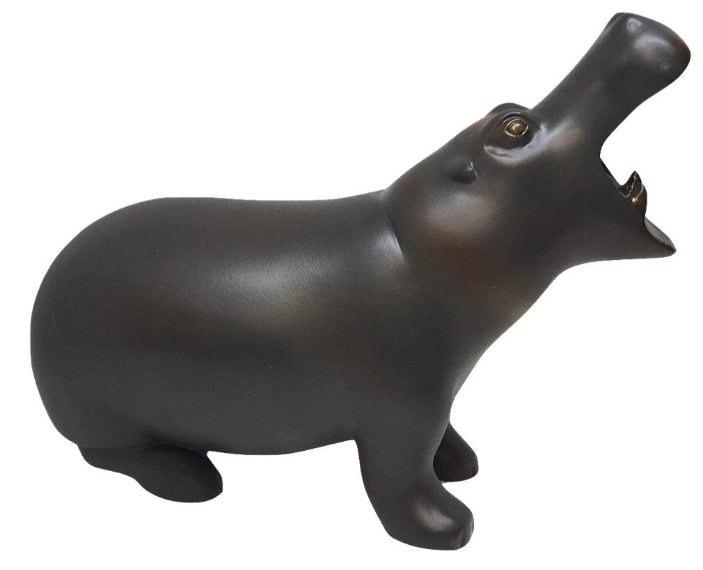 Hippopotamus Smooth Sided Statue by Francois Pompon 6.5L - Museumize.com