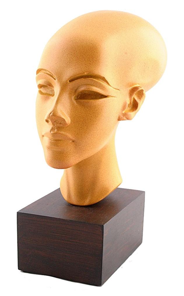 Amarna Egyptian Princess Head Statue Replica 10.4H - Museumize.com