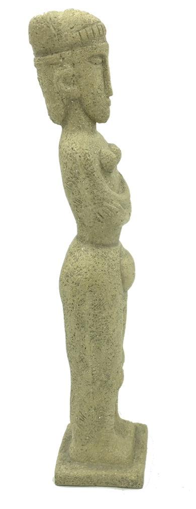 Modigliani Full Figure Woman Nude Abstract Desk Statue Caryatid 11H - Museumize.com