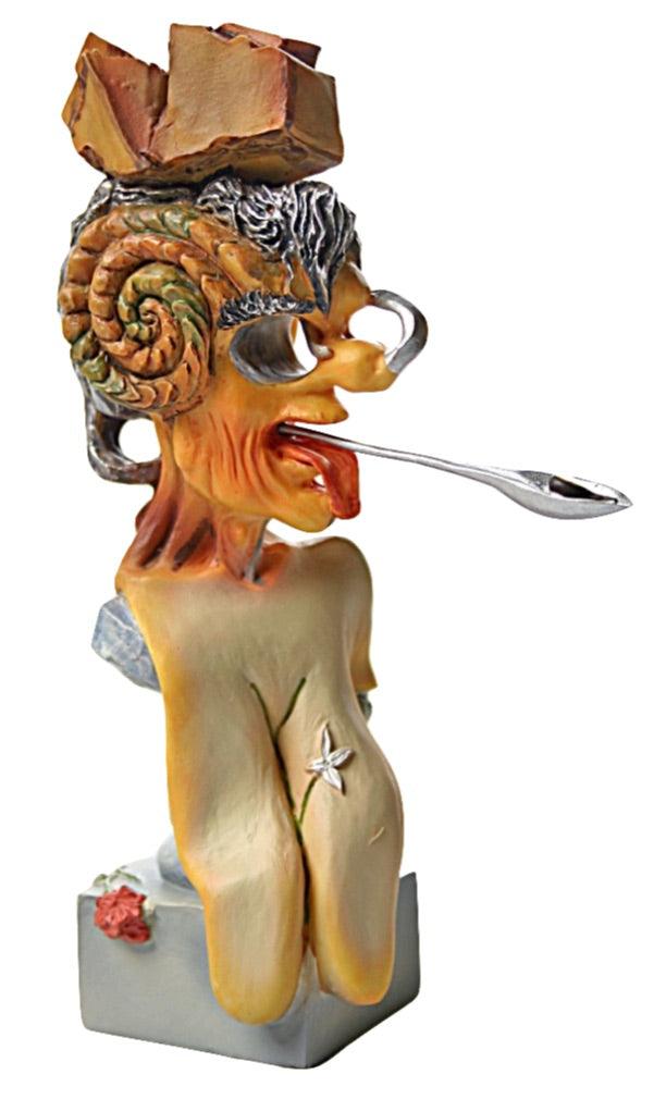 Picasso Portrait Surrealism Silver Spoon Brain by Salvador Dali 5.25H - Museumize.com