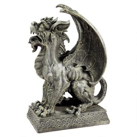 Gargoyle Beast Argos Sentinel Statue Guardian of Threshold Garden Statue 24H - Museumize.com