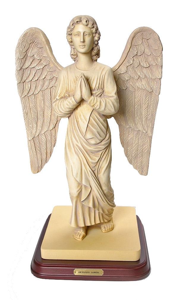 Angel Statue, Antique Finish, Large 13-Inch Decorative Figure - Museumize.com