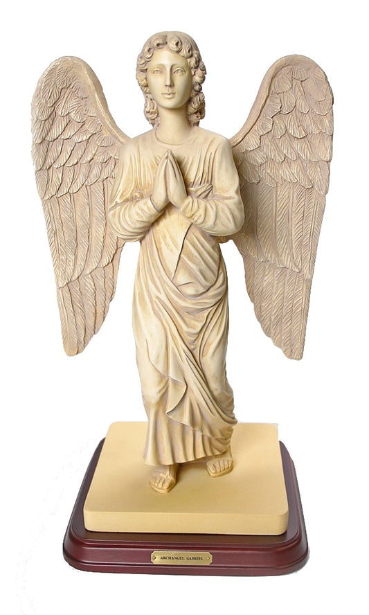 Angel Statue, Antique Finish, Large 13-Inch Decorative Figure