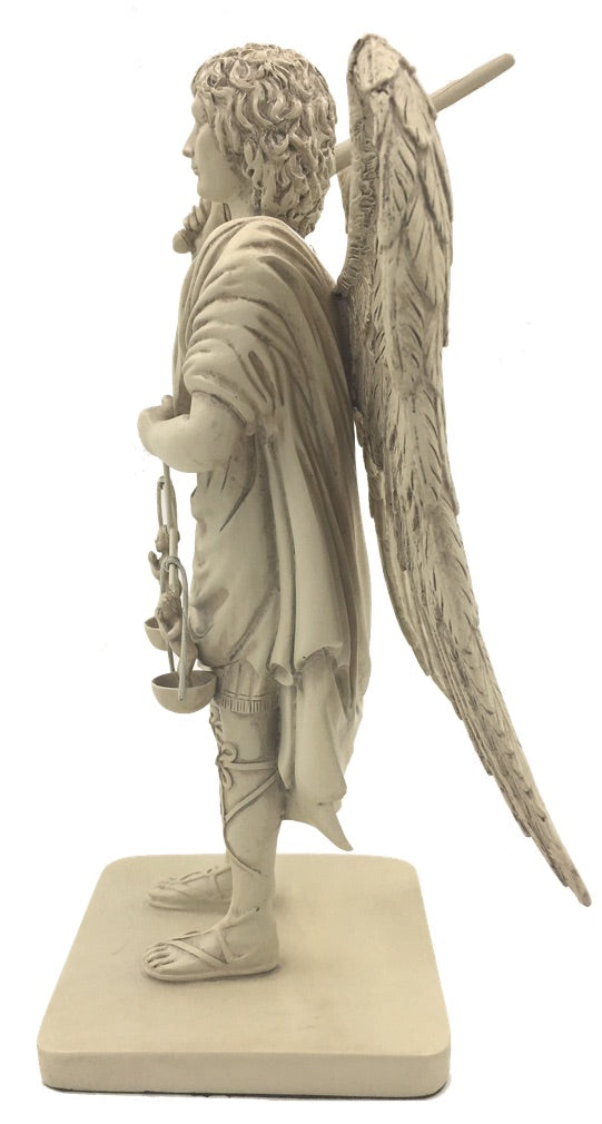 Archangel Michael with the Scales of Justice Christian Statue 8.25H