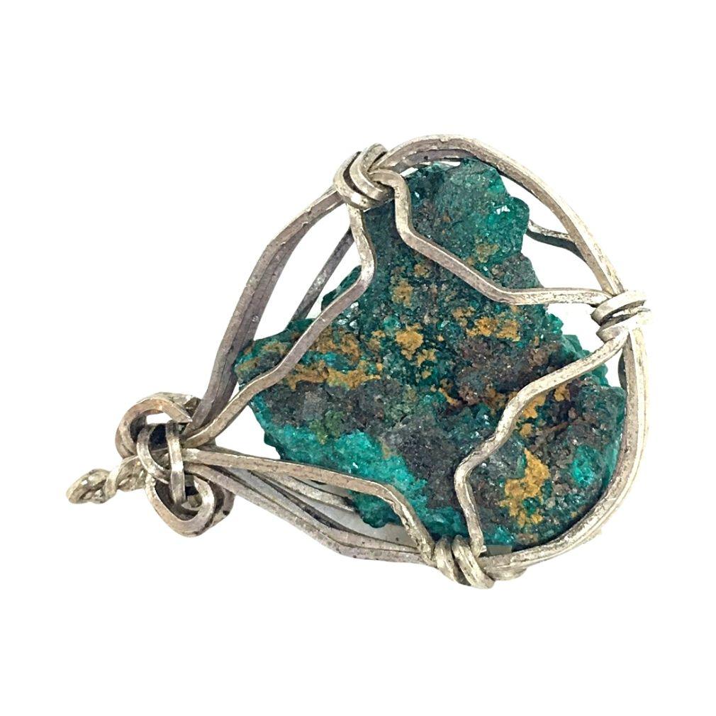 Boheme Green Stone Pendant Handmade Jewelry Making Boho 1.4L attic - Museumize.com