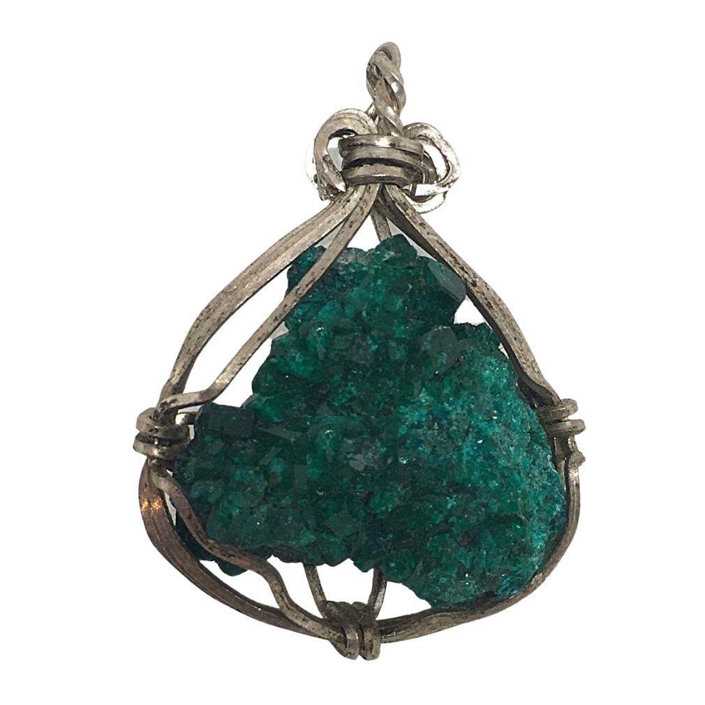 Boheme Green Stone Pendant Handmade Jewelry Making Boho 1.4L attic - Museumize.com