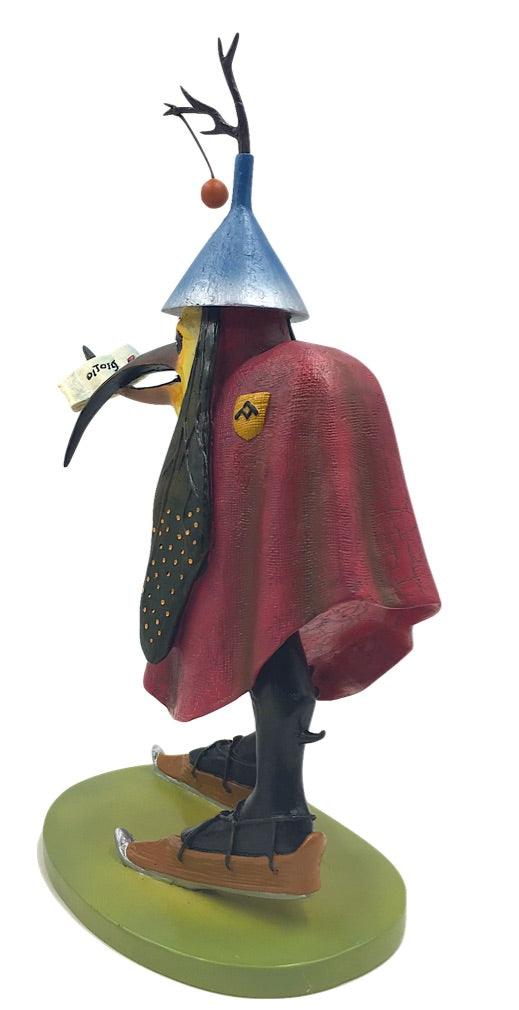 Bird with Letter Wearing Skates by Hieronymus Bosch Figurine from Temptation of St Anthony, Assorted Sizes - Museumize.com