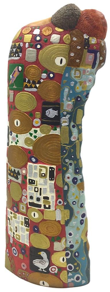 Lovers Fulfillment (Man and Woman Embracing) Statue by Gustav Klimt, Assorted Sizes - Museumize.com