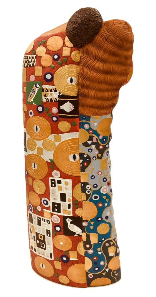 Lovers Fulfillment (Man and Woman Embracing) Statue by Gustav Klimt, Assorted Sizes - Museumize.com