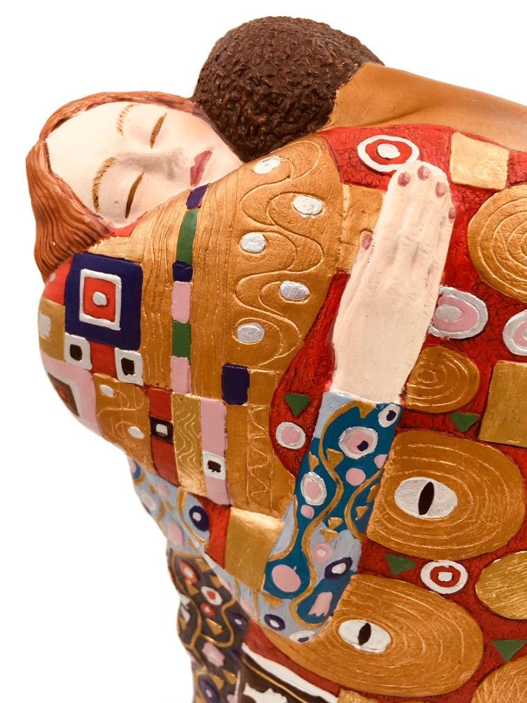 Lovers Fulfillment (Man and Woman Embracing) Statue by Gustav Klimt, Assorted Sizes - Museumize.com