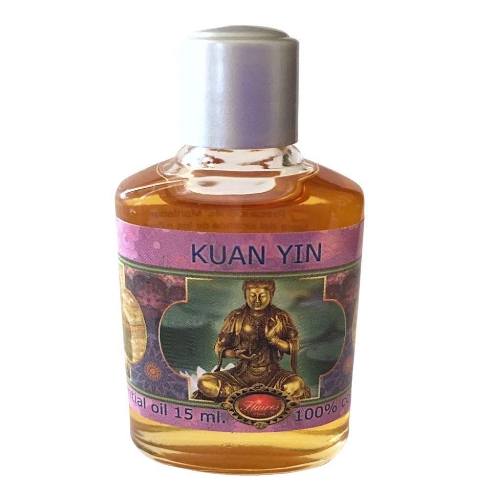 Kuan Yin Asian Buddhist Cedar Honey Patchouli Essential Fragrance Oils by Flaires - Museumize.com