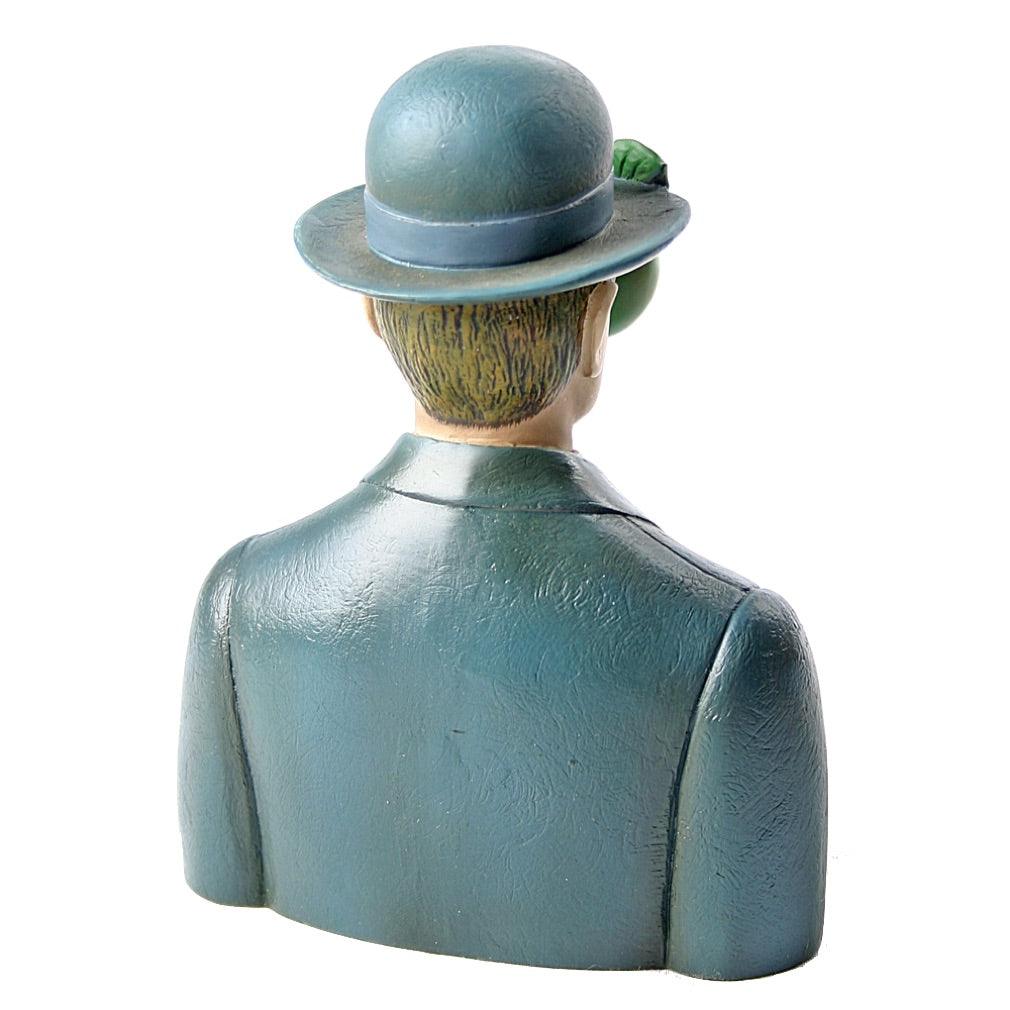 Bowler Hat Man with Green Apple Son of Man Statue by Magritte, Assorted Sizes - Museumize.com