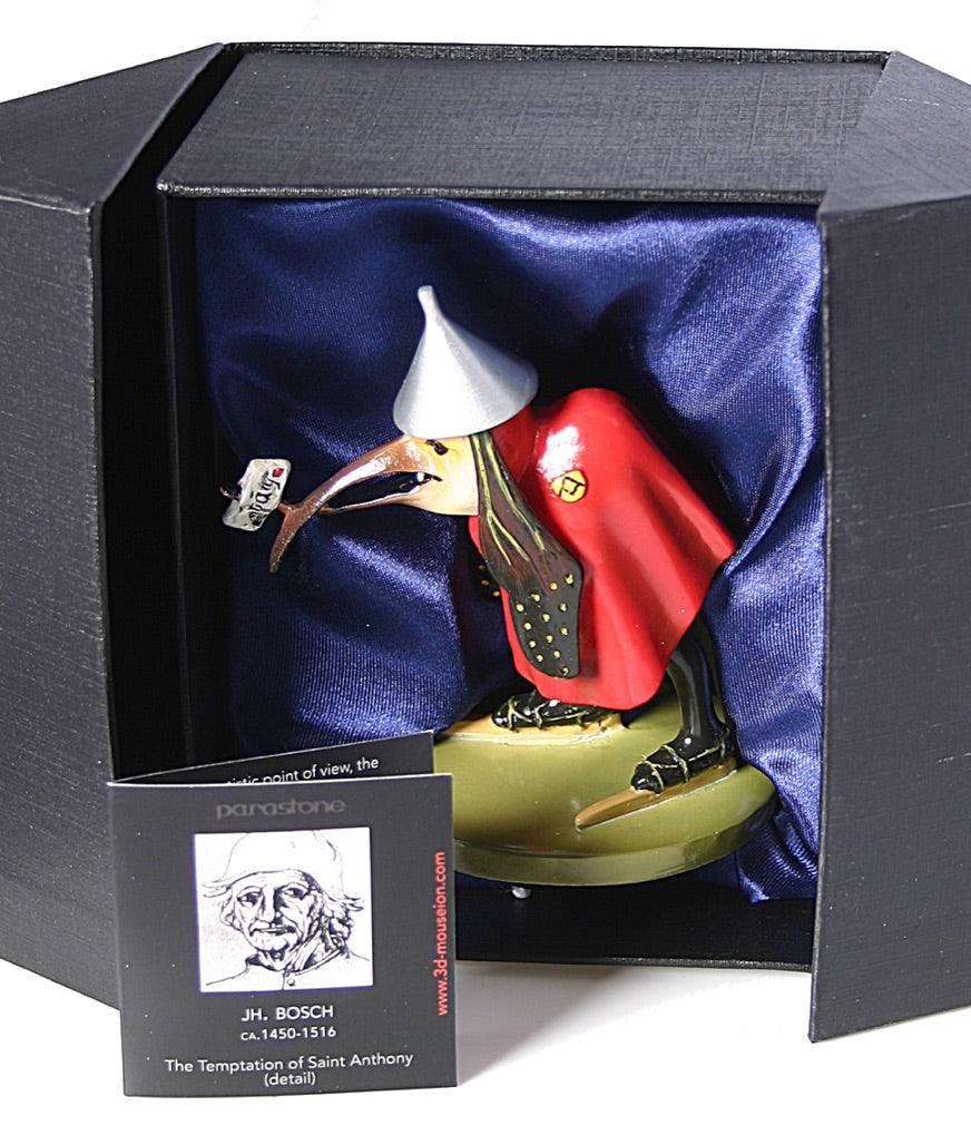 Bird with Letter Wearing Skates by Hieronymus Bosch Figurine from Temptation of St Anthony, Assorted Sizes - Museumize.com