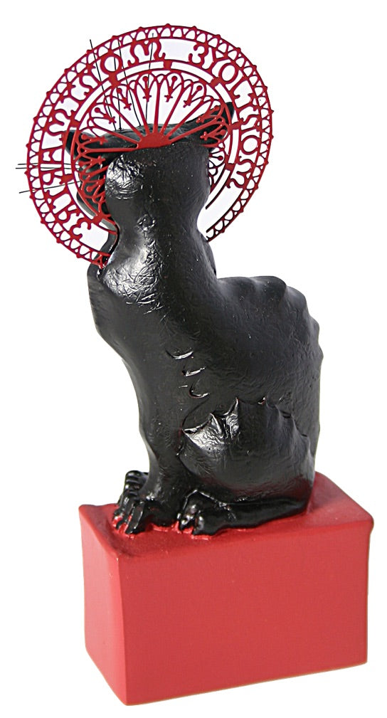 Le Chat Noir Black Cat Montmartre Figurine Statue by Steinlen, Assorted Sizes